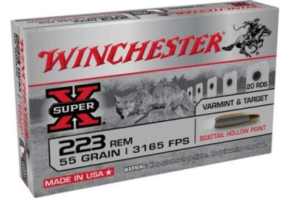 WINCHESTER SUPER-X .223 REMINGTON  55GRAIN  BTHP 20 ROUNDS