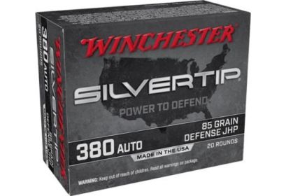 WINCHESTER SILVERTIP .380 ACP 85GRAIN 20ROUNDS