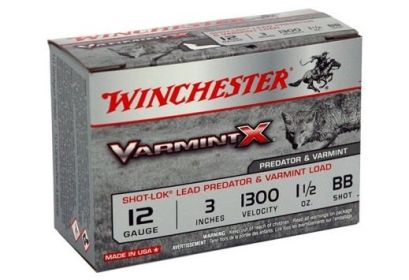 WINCHESTER VARMINT-X 12GAUGE  3" 1.5OZ #BB 10ROUNDS