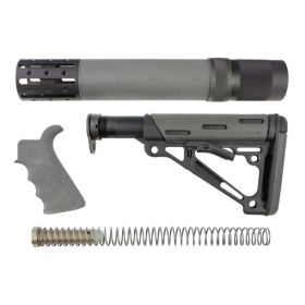 Hogue AR15 M16 BT-Grip RL Forend Butt-stk Mil-Spec Buff-Tube Gray