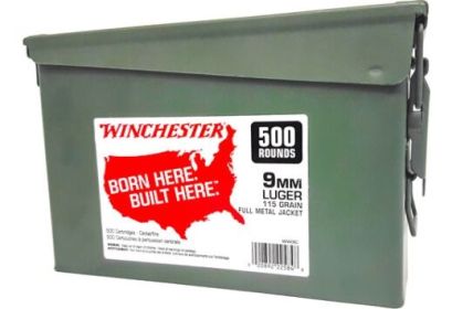 WINCHESTER 9MM LUGER CASE OF 2