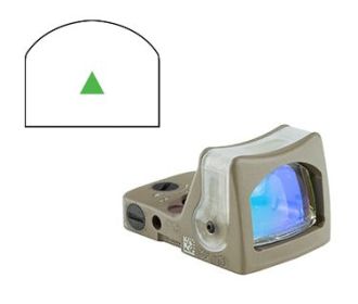 TRIJICON RMR DUAL ILLUMINATED SIGHT  12.9 MOA FDE GREEN TRIANGLE